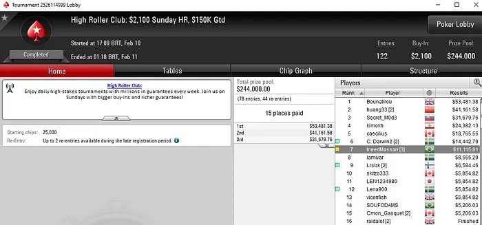 Lobby de poker do PokerStars