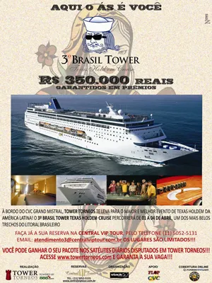 Brasil Tower de Volta em Abril – Navegue no Poker 103