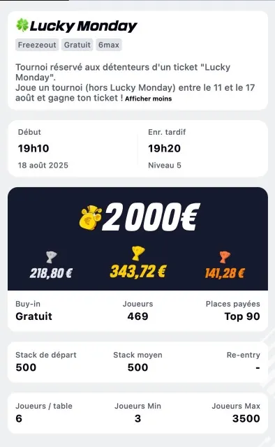 Lucky Monday Betclic