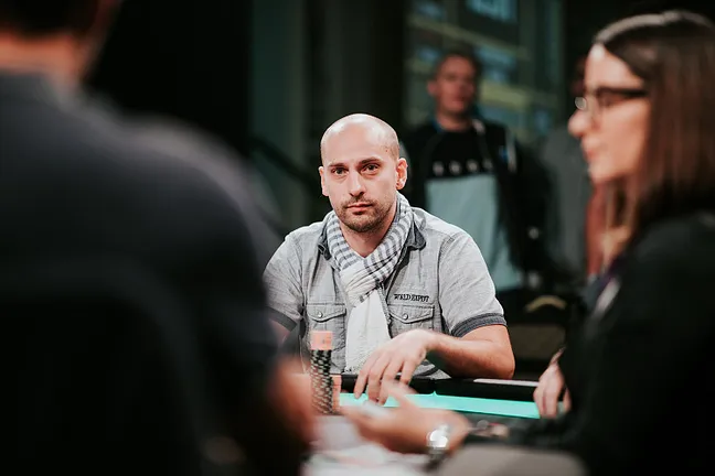 Philippe Guillou at the High Roller final table