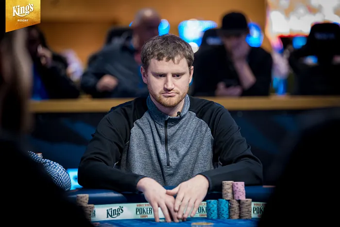 David Peters playing at King's Resort final table
