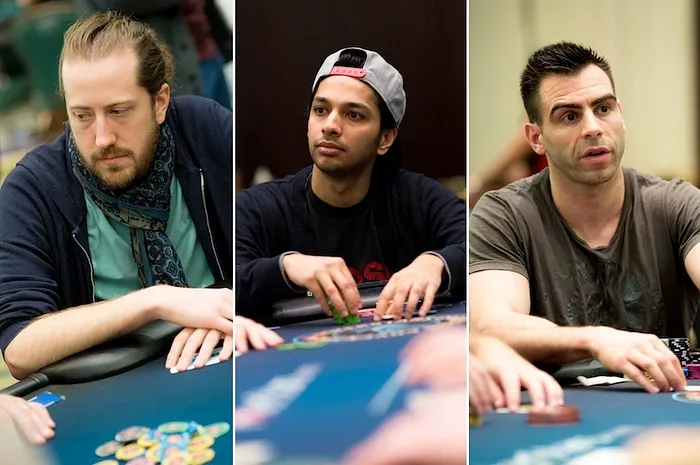 Steve O'Dwyer (left), Mohsin Charania (center), Olivier Busquet (right)