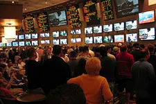 The MGM Grand sportsbook during "March Madness"