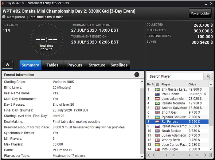 wpt online partypoker