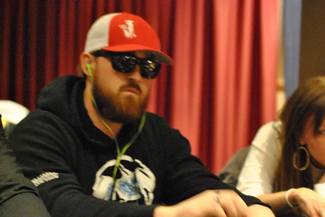 Matt Kirby was way in front in a recent all-in pot.