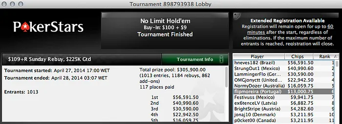 Veio Todo e com Juros - Dia de Sonho na PokerStars 105