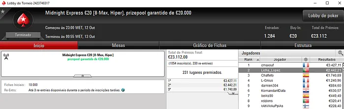 PokerStars.FRESPT: Licha_Lopez e Squeezamos em Destaque na Sessão de Ontem 101