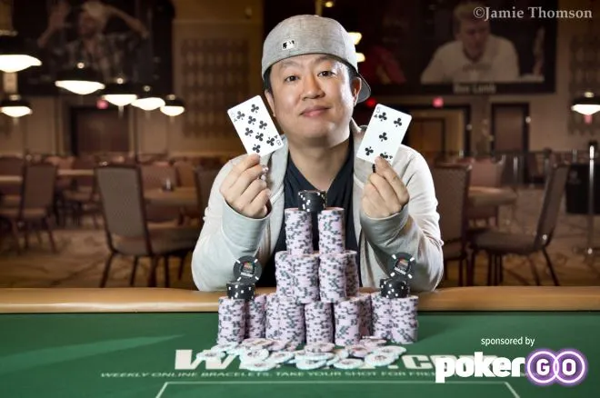 Daniel Park claimed his first gold bracelet in the $1k Super Turbo Bounty.