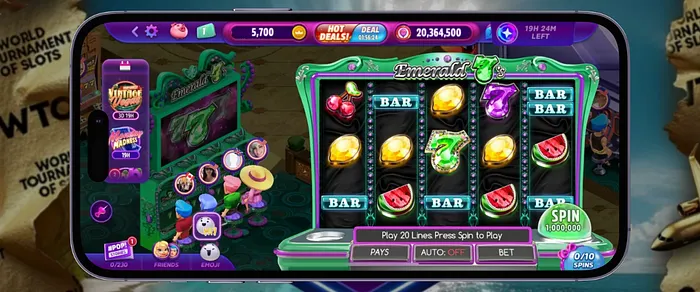 Emerald 7's Free Slot