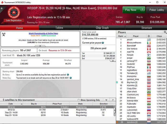 wcoop 2019 PokerStars