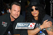 Christian Slater + Slash : NAPT North Americain Poker Tour charity event,