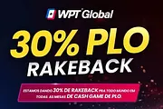 Turbine seu bankroll no WPT Global com 30% de rakeback nas mesas de PLO