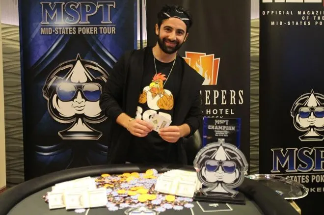 Aaron Massey after his first MSPT win in 2016