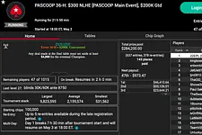 The Main Event is down to a few tables in PASCOOP.