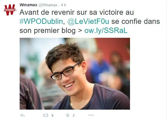 Pierre Calamusa : ses premiers pas sous les couleurs de Winamax 101