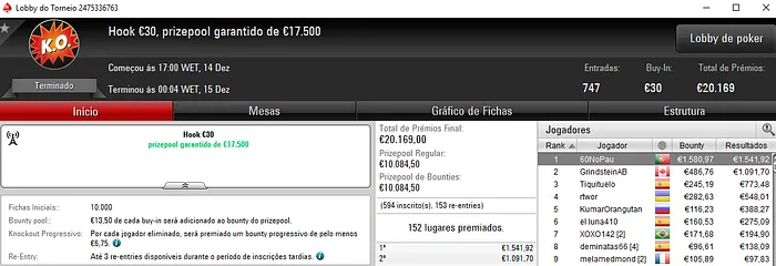 60NoPau e TREVOR2403 com os Maiores Prémios de Sexta na PokerStars.FRESPT 101