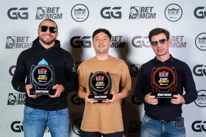 Pódio do High Roller PLO5 Prog K.O