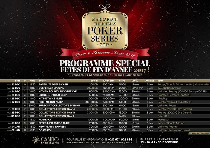 Christmas Poker Series : Noël à Marrakech 101