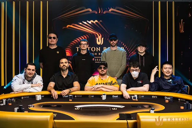 Top Row L-R: Xu Yang, Gytis Lazauninkas, Nick Schulman, Ryuta Nakai. Bottom Row L-R: Bernhard Binder, Danilo Velasevic, Roberto Perez, Isaac Haxton, Wesley Fei