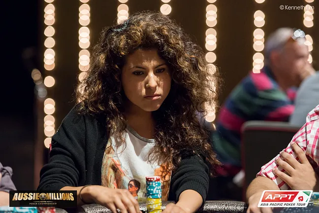 Melania Ramos was the only woman to cash the 2015 Aussie Millions Main Event.
