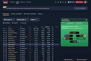 Take a look at Replay Poker lobby