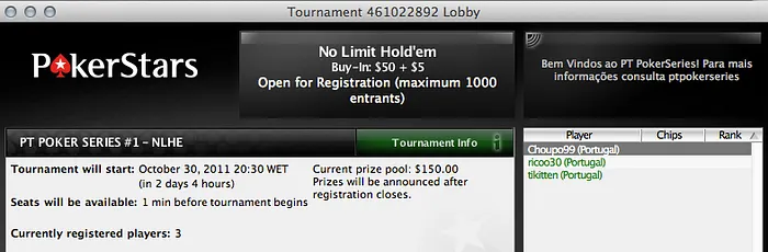 PT Poker Series 2011 começa hoje na PokerStars 101