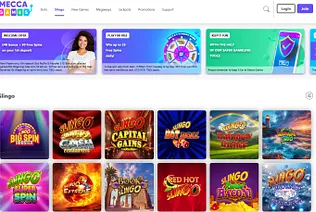 Mecca Games Casino Slingo Lobby