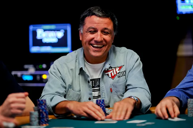 Eli Elezra (Event # 5) Is All Smiles As He Leads the Field During Day 1 of $1,500 H.O.R.S.E