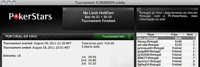 Portugal ao Vivo - José ZERIC77 Simões é o Vencedor! 101