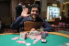 Martin Zamani, winner of the $2,200 WSOPC High Roller in the Rio in Las Vegas