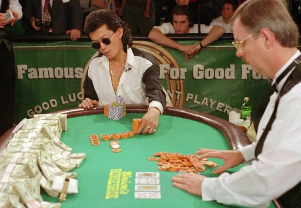 Scotty Nguyen at the 1998 WSOP Main Event Final Table
