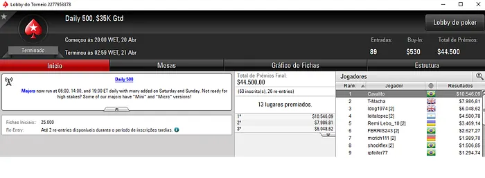 João Valli Crava Bounty Builder High Roller e Cavalito o Daily500 & Mais 102