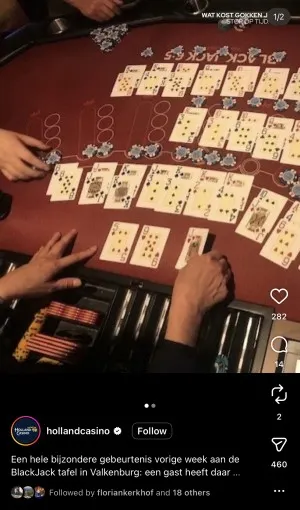 Holland Casino Instagram Page