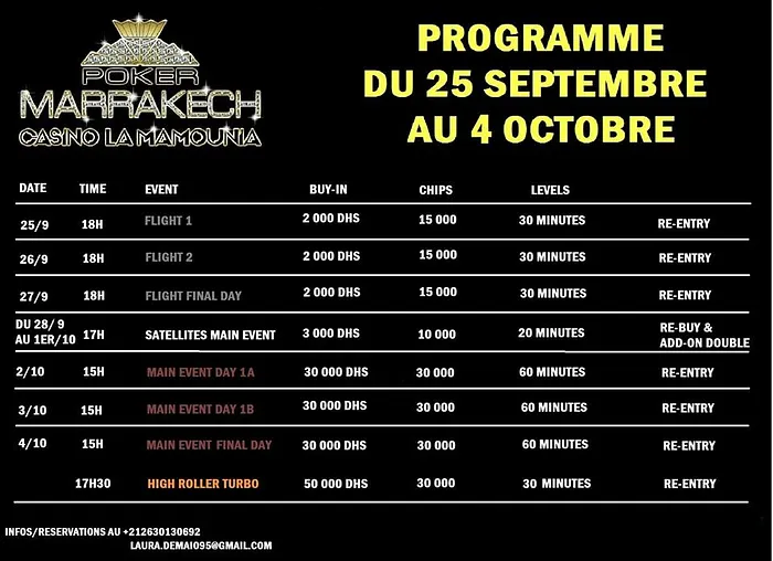 Marrakech : Le Marvelous Poker Open en concurrence avec le WPT National 101