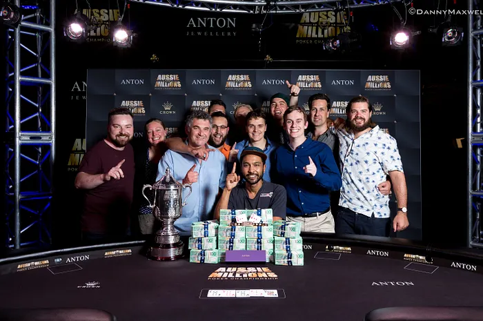 2017 Aussie Millions Main Event Winner Shurane Vijayaram
