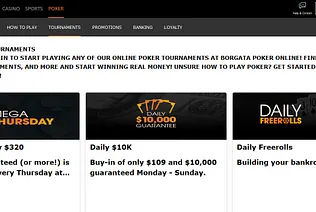 This is the list of Borgata NJ poker daily and weekly poker tournaments.