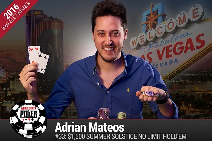 Adrian Mateoz Diaz au zénith sur le Summer Solstice WSOP #33, demi-finale pour Moorman et Liebert 0001