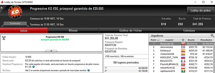 Macpeidls e ZéVitor1949 Brilham na Sessão de Domingo da PokerStars.FRESPT 101
