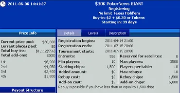 Countdown to the ,000 Guaranteed PokerNews GIANT 101