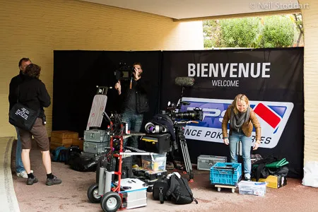 The Dutch film crew. Photo courtesy of the PokerStars Blog.