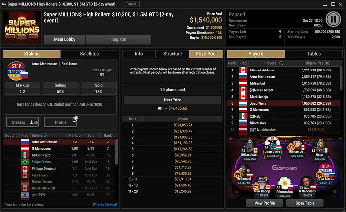 naza mesa final super millions