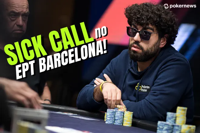 André Marques sick call no EPT Barcelona