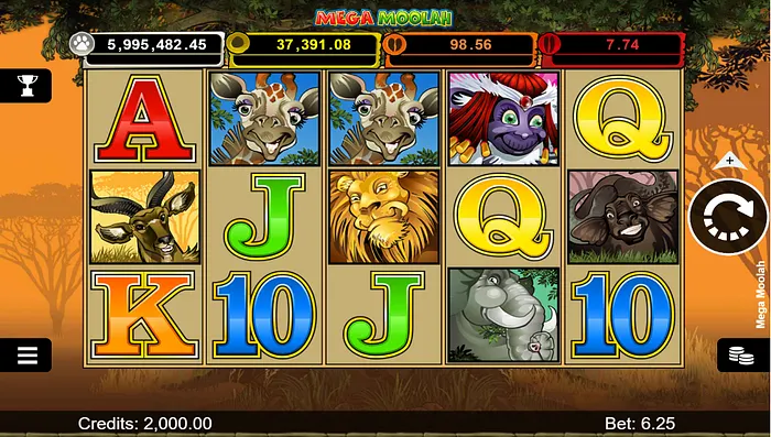 mega moolah slot game