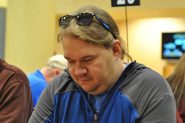 Lance Harris is done early at MSPT Running Aces.