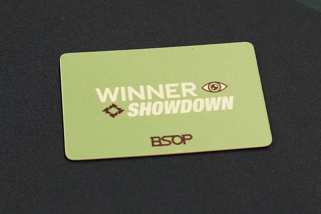 Winner Showdown BSOP