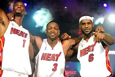 Bosh, Wade et James au Miami Heat