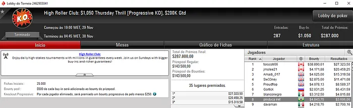 99Palanke Conquista 9 Mini Thursday Thrill do PokerStars & Mais 103