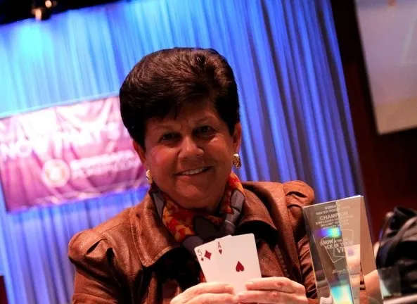 Pat Knoll, defending champion of the Ladies event at the Borgata