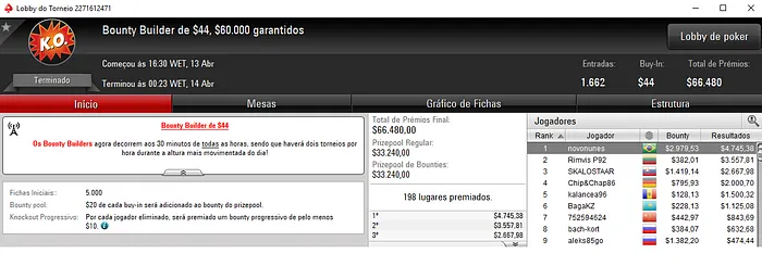 Bruno GT Vice no Bounty Builder High Roller & Mais Forras no PokerStars 102