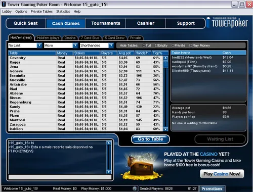 Tower Poker Já Disponível na PT.PokerNews! 101